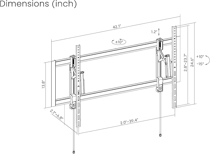 ynVISION.DESIGN Tilt TV Wall Mount