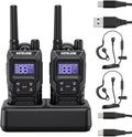 Ketelese T4 Walkie Talkies Long Range, IP67 Waterproof Dustproof Two Way Radio