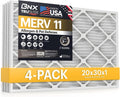 BNX TruFilter 20x30x1 Air Filter MERV 11 (4-Pack)