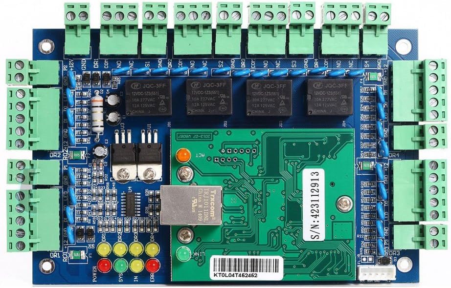 MENGQI-CONTROL Professional 4 Doors TCP/IP Network Wiegand 26/34 bit Access Control Board Panel Access Controller