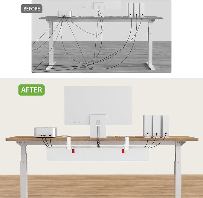 KEEGH Large 36" Under Desk Cable Management Tray