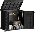 Bifanuo 51 Cu Ft Resin Outdoor Storage Shed, Horizontal Storage Cabinet