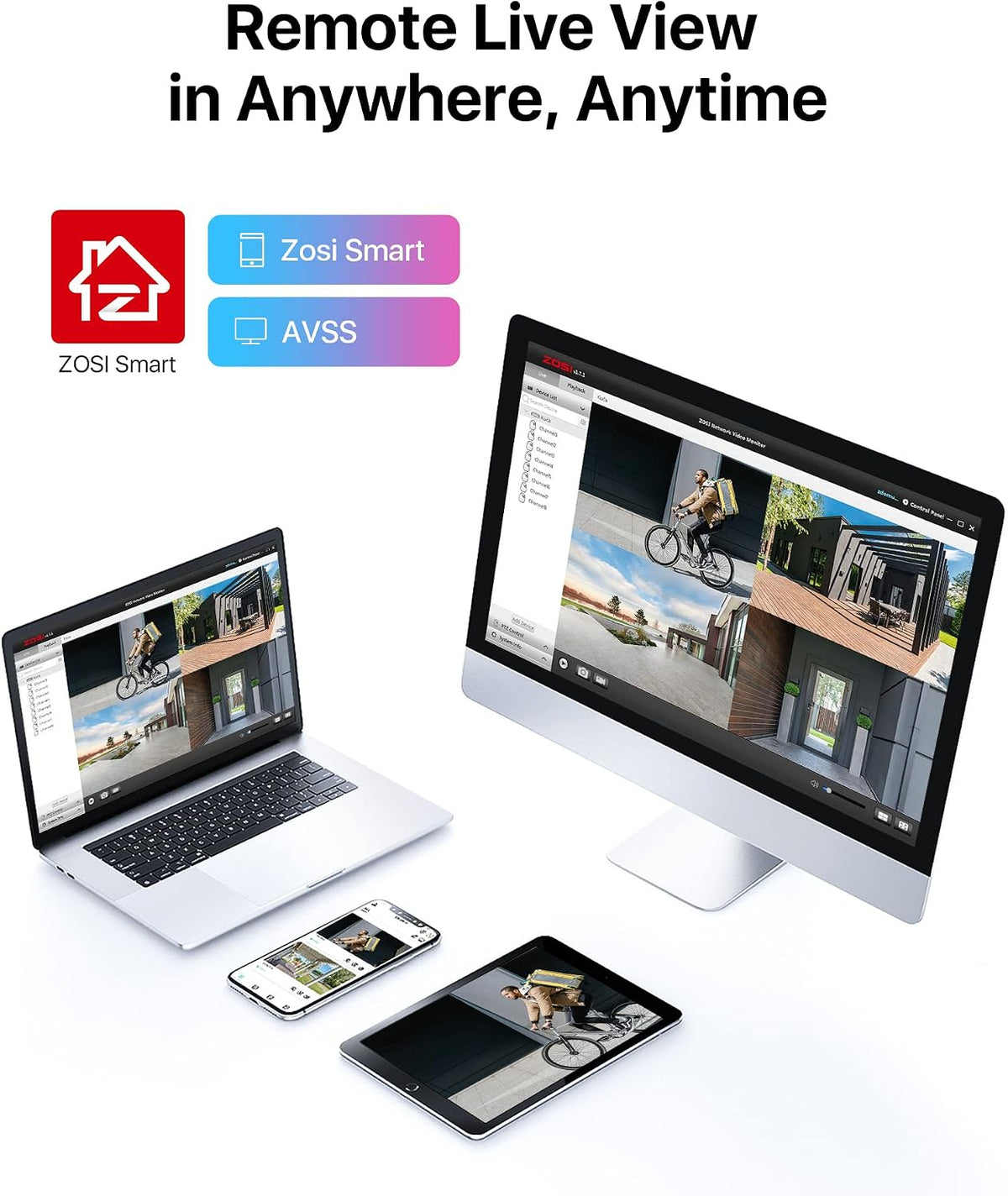 ZOSI 3K Lite Wired Security Camera System, 4 X 2MP Cameras, 1TB HDD