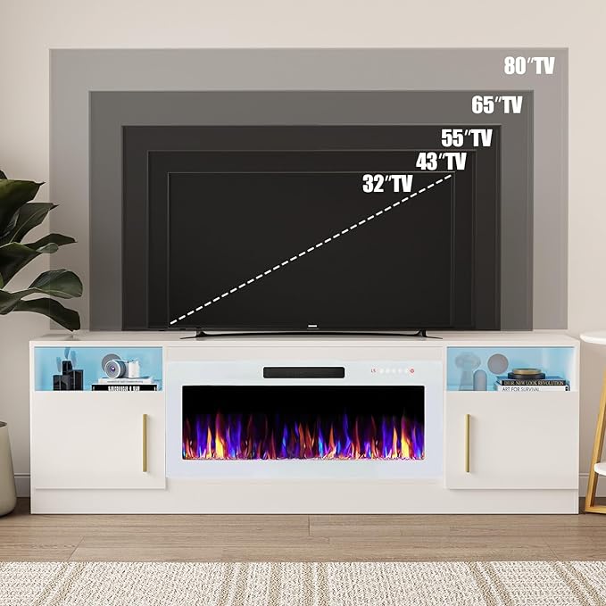 VITESSE TV Stand Fireplace