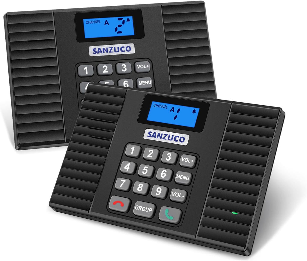 SANZUCO 60D Intercoms Wireless for Home, Full Duplex Intercom System for