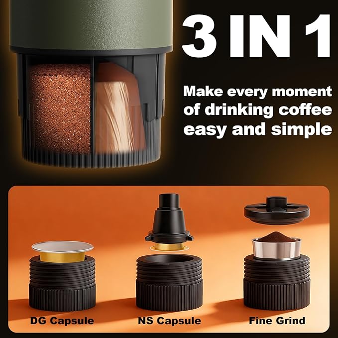 Portable Espresso Maker, 3 in 1 Coffee Maker Set