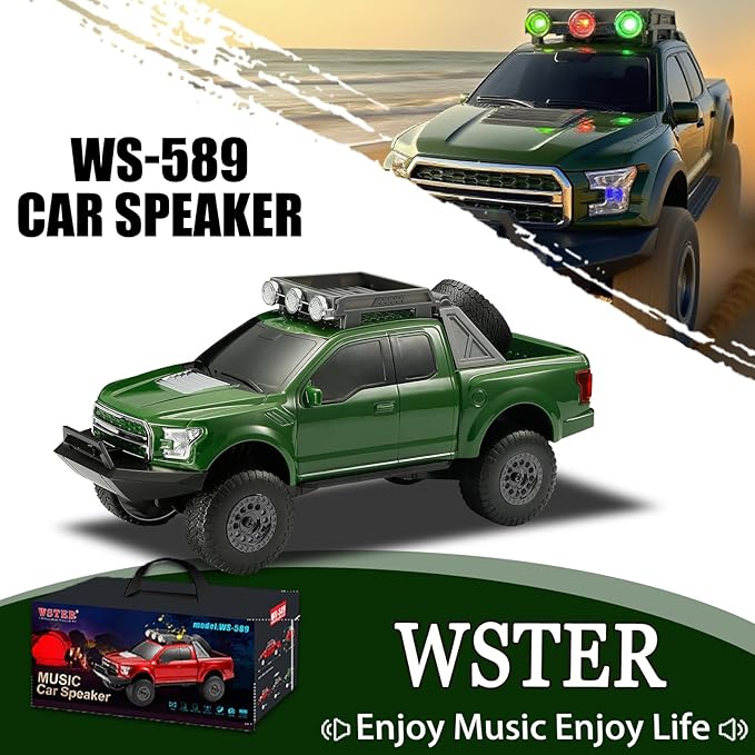 WS-589 Rugged Pickup Truck Bluetooth Replica Speaker – Portable Audio