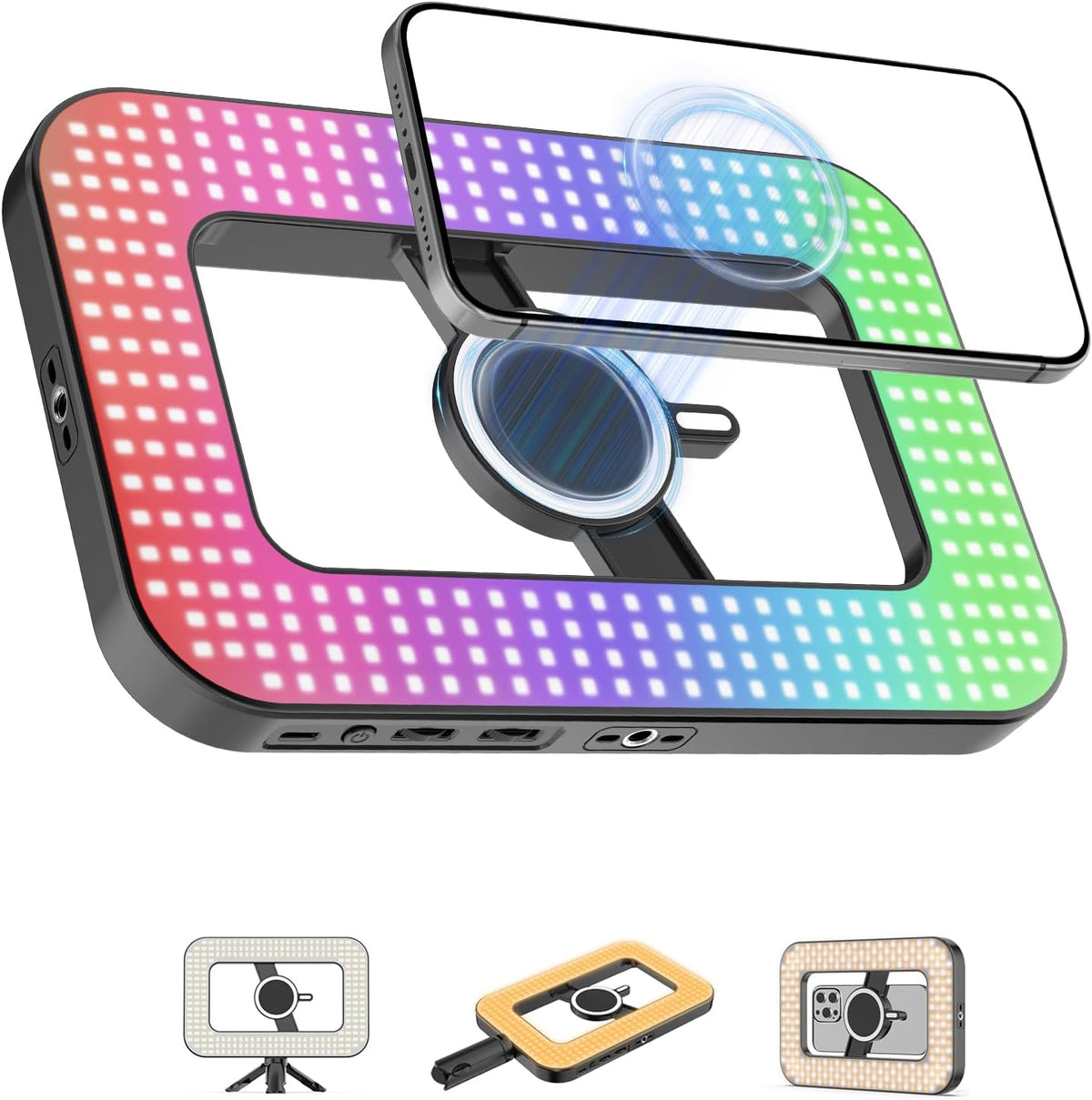 Magnetic 6000mAh RGB Selfie Ring Light