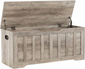 VANKILEY 43.3" Storage Chest Extra Large, Storage Bench.(Greige)