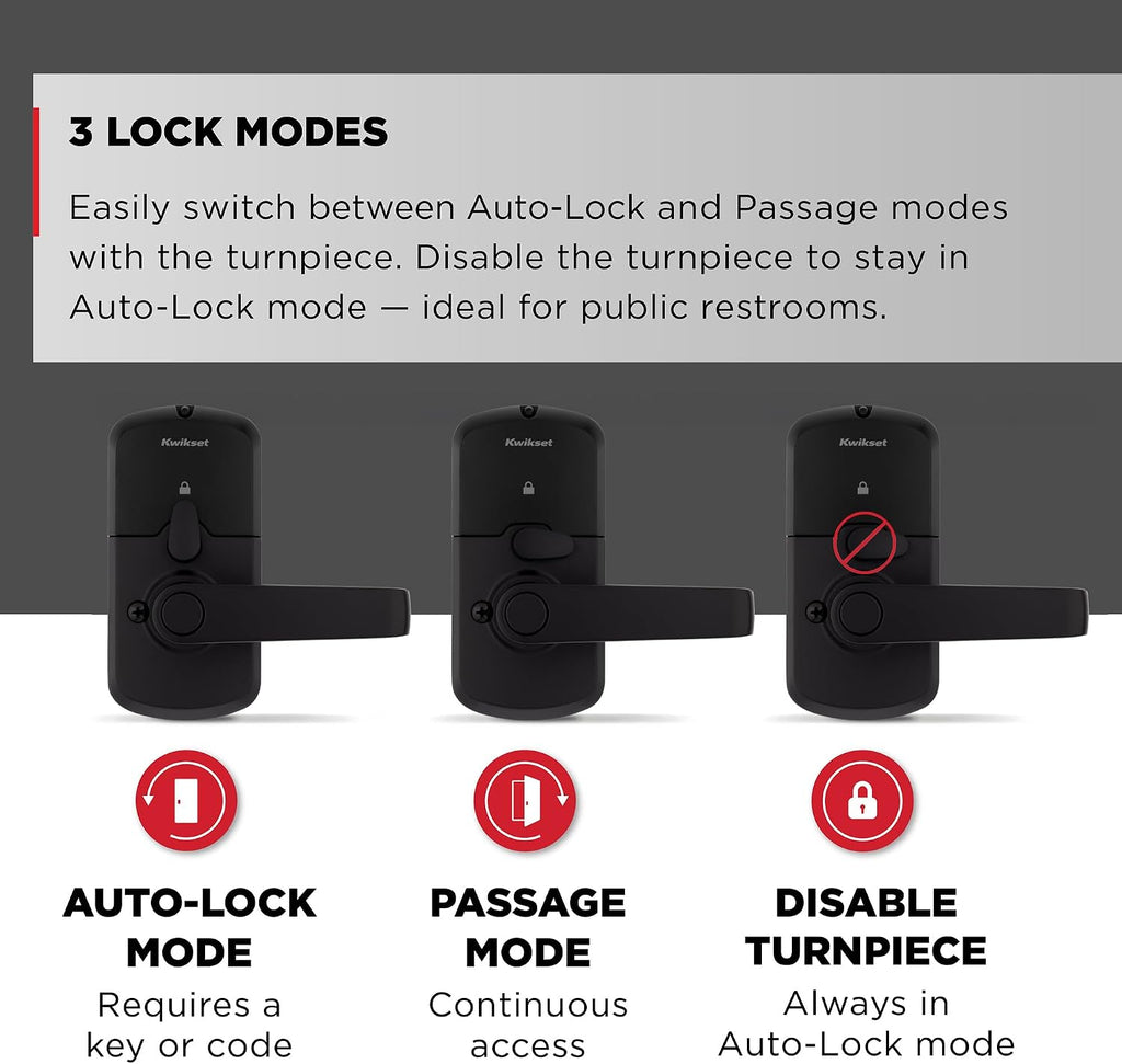 kwikset smartcode 955 kingston sc1-keyway light commercial 10-button, package contents