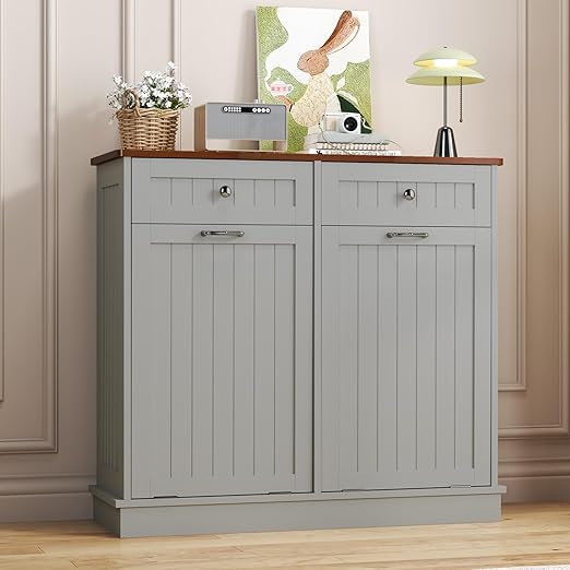 Tilt Out Trash Can Cabinet