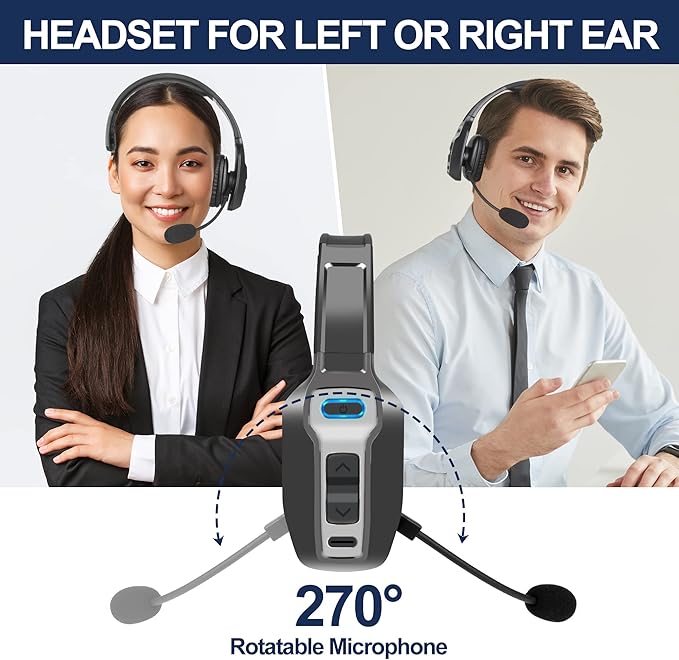 Sarevile Trucker Bluetooth Headset, V5.2 Wireless Headset