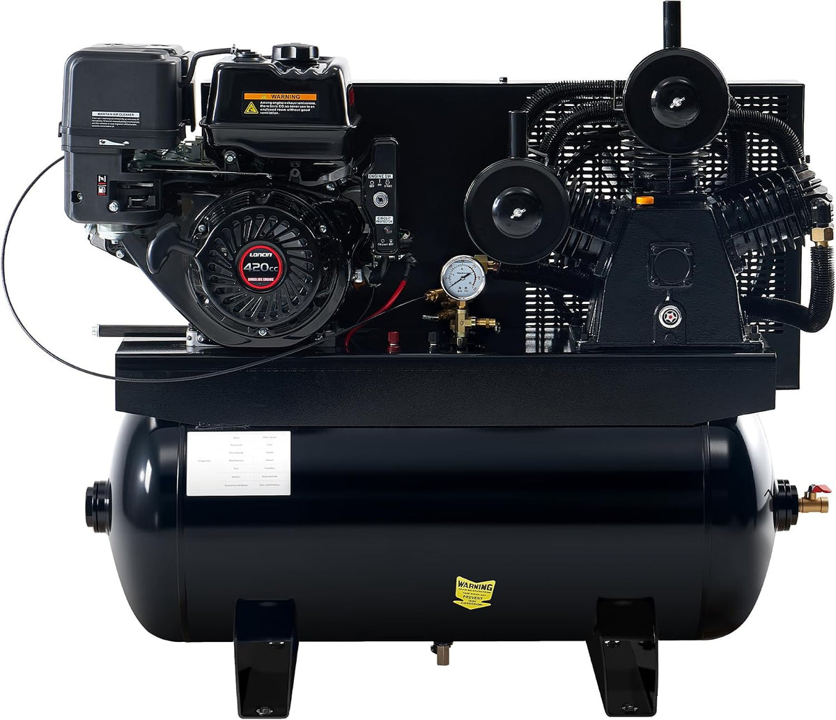 Albott 13HP Gas Air Compressor 30 Gallon Portable Horizontal Tank