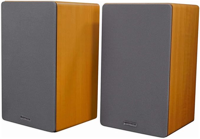 Rockville Pair ROCKSHELF 64C V2 Classic Wood 400W 6.5" Bookshelf Speakers/4 Ohm