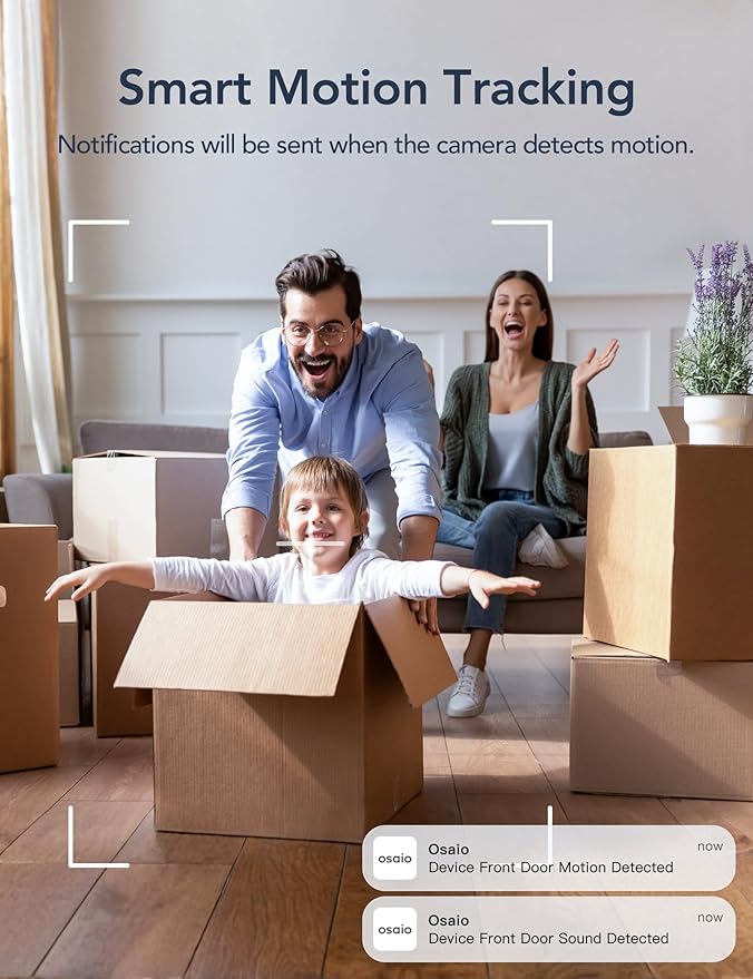 GNCC 2K Cameras for Home Security-Indoor Pan/Tilt Cameras for Baby Monitor/Pet