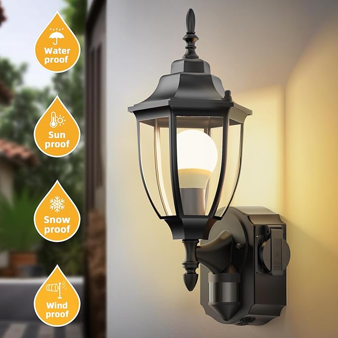 2 Pack Porch Lights Outdoor