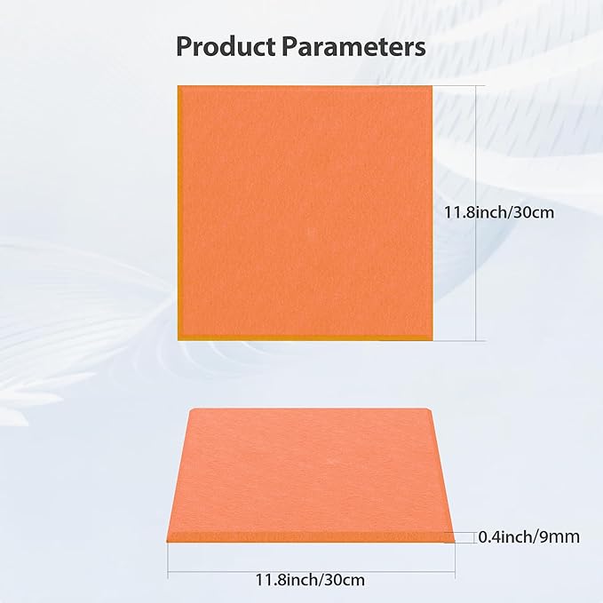 Amantech 12 Pack Acoustic Panels Self Adhesive Sound Proof Foam, High Density
