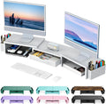 gianotter Dual Monitor Stand Riser, Desk Organizer