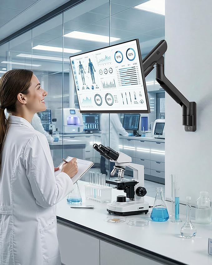 monTEK Heavy-Duty Single Monitor Wall Mount