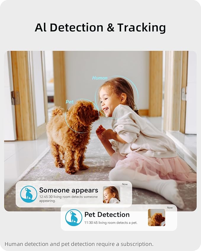 blurams Security Camera 2K, Baby Monitor Dog Camera 360-degree