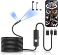 Dual-Lens Endoscope Camera with Light,1920P HD Borescope Inspection Camera
