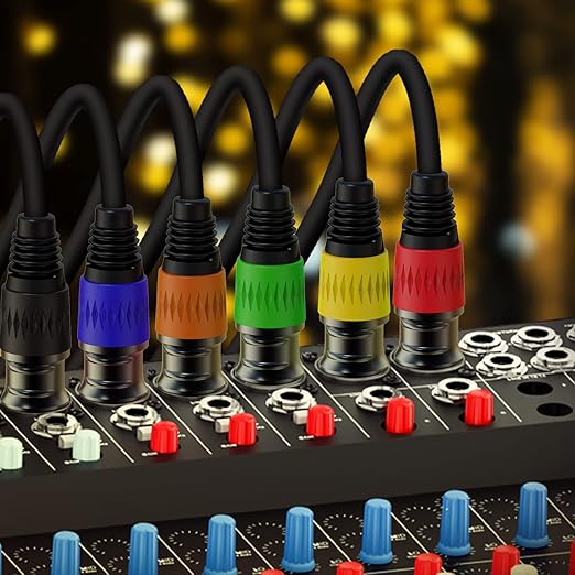 AuxLink XLR Cables 3ft 20Pack, XLR Microphone Cable Mic Cable Male to Female