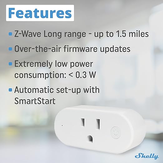 Shelly Wave Plug US LR | Z-Wave Long Range Smart Plug
