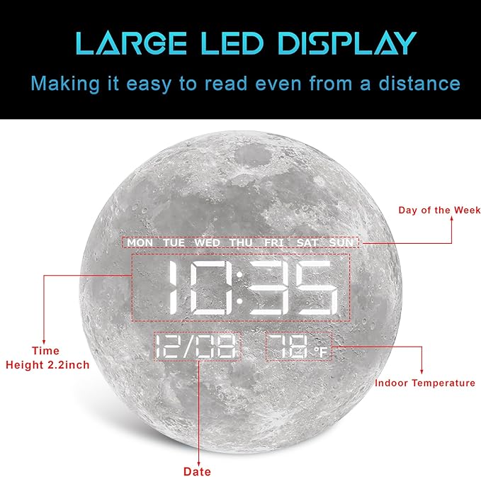 HOMLOVE Digital Wall Clock