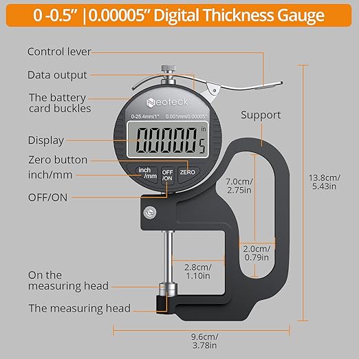 Neoteck Digital Thickness Gauge