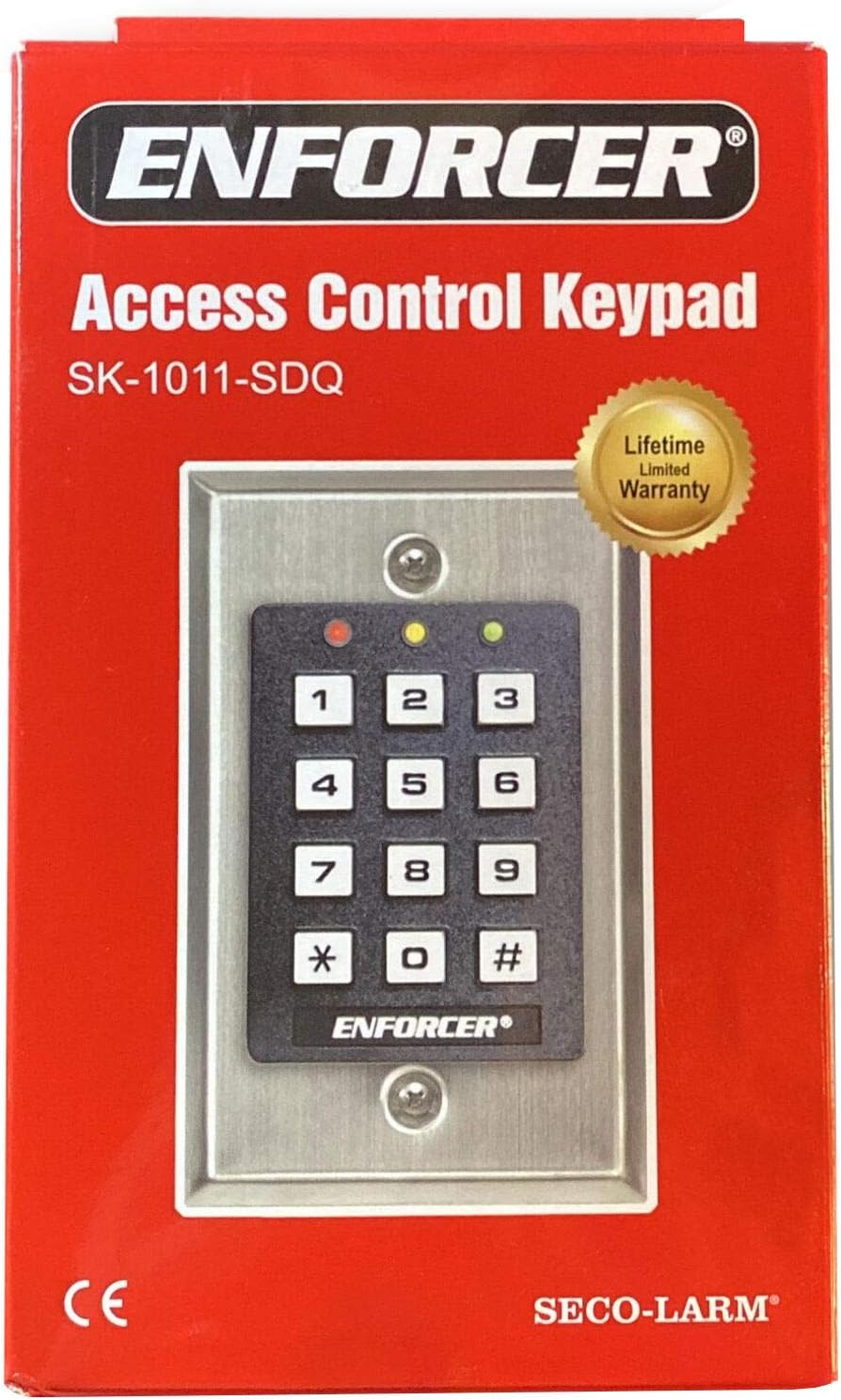 seco-larm enforcer access control keypad (sk-1011-sdq), close-up detail