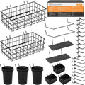 INCLY 30PCS Peg Board Organizer Accessories Kit, Pegboard Hooks Assortment