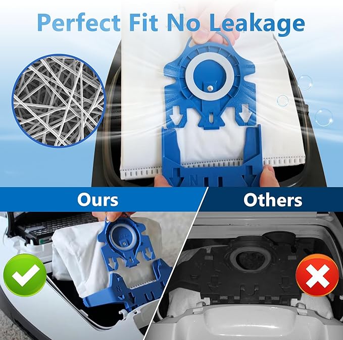 Improvedhand 10 Packs 3D Airclean Bags Replacement