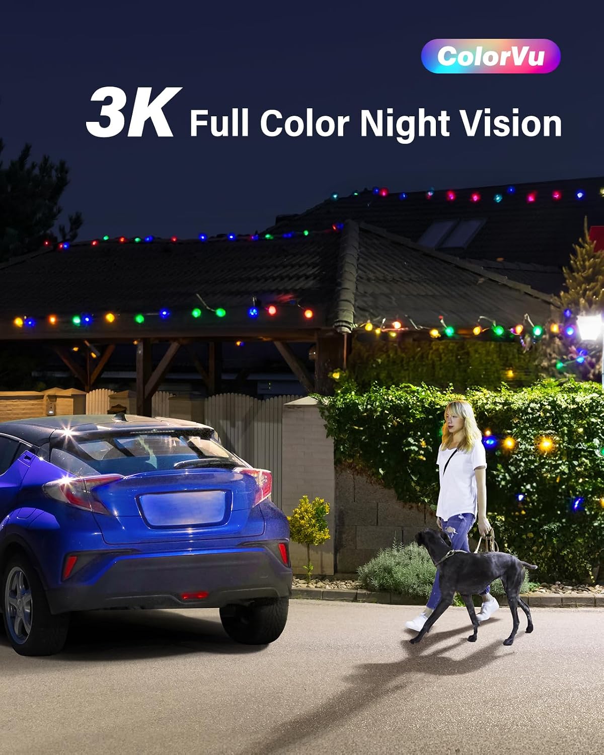 ANNKE 3K Add-On Security Camera Outdoor, Full Color Night Vision, White