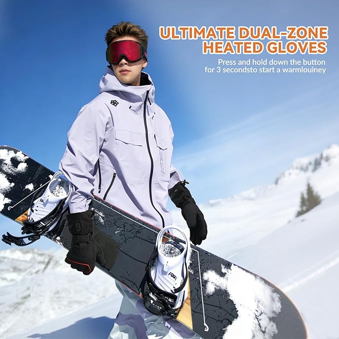 FEETMOR Heated Gloves for Men Women