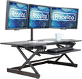 Rocelco 46" Large Height Adjustable Standing Desk Converter