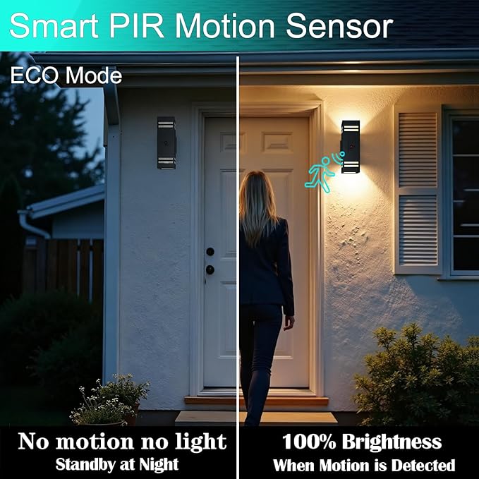 Motion Sensor Outdoor Wall Lights