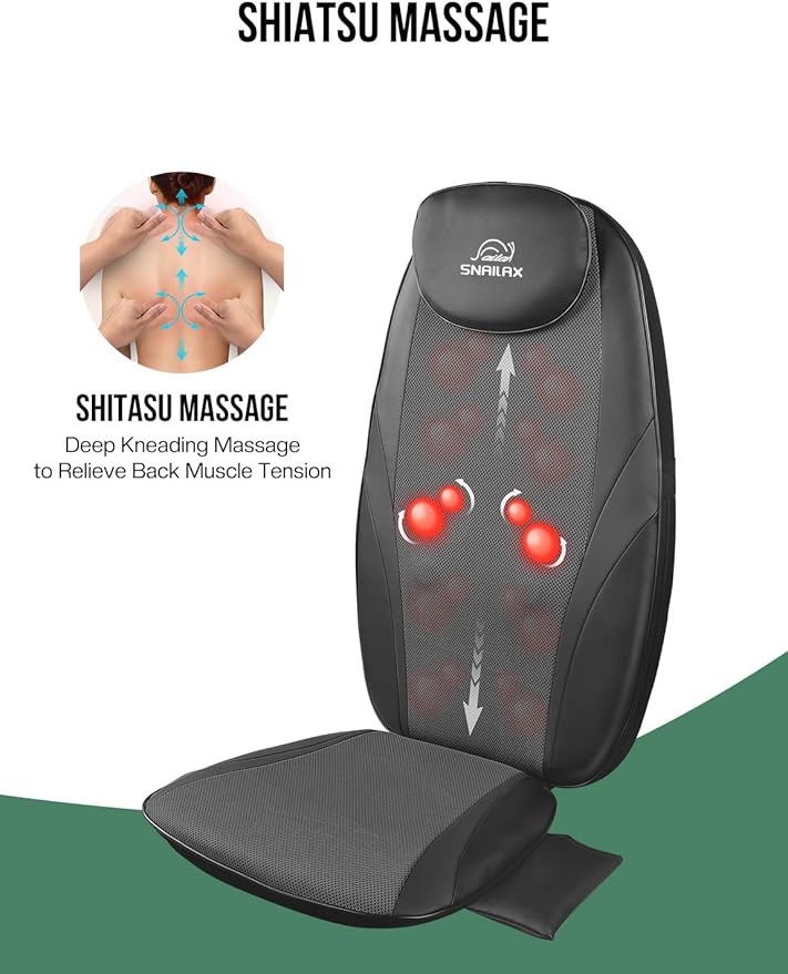 Snailax Back Massager with Heat, Gifts