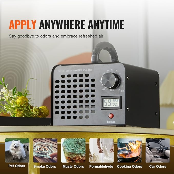 VEVOR Ozone Generator, 24000mg/h Ozone Machine, High Capacity