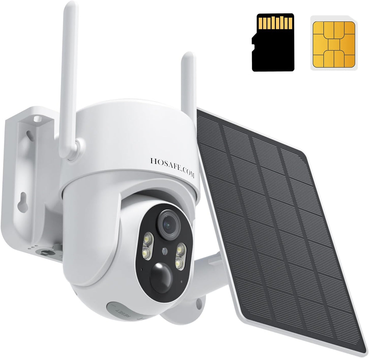 hosafe.com 4g lte cellular security camera no internet shown in use