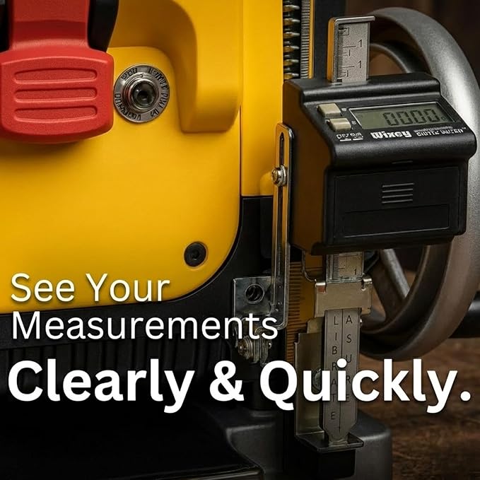 Wixey Digital Planer Gauge – Electronic Digital Readout & Thickness Measuring
