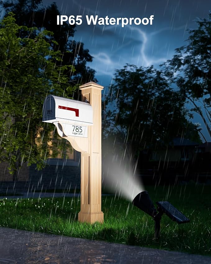 2 Pack Solar Spotlights Outdoor Waterproof