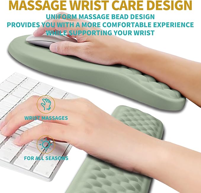 Hokafenle 2 in 1 Ergonomic Mouse Pad Wrist Support & Wrist Rest