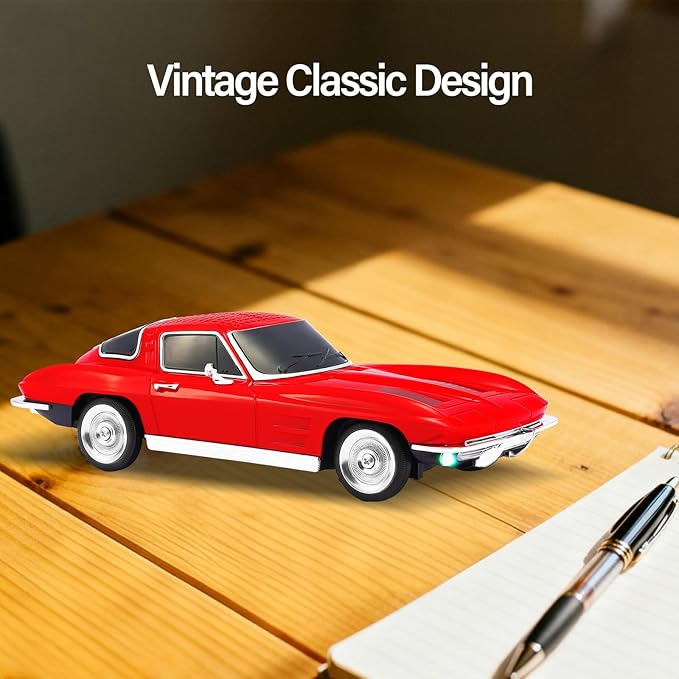 WSTER Retro American Style car Bluetooth Speaker, Portable Wireless Outdoor