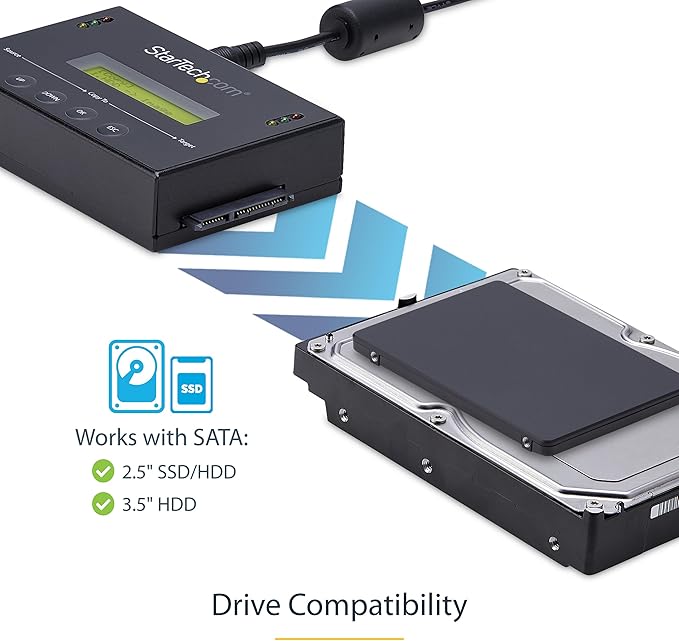 StarTech.com 1:1 Standalone Hard Drive Duplicator
