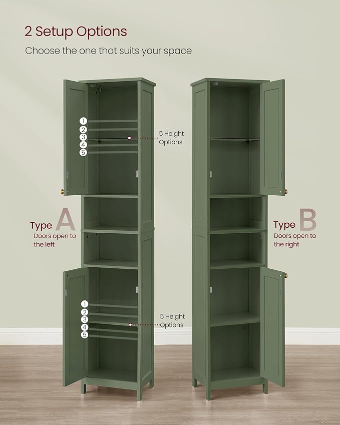 VASAGLE Tall Storage Cabinet