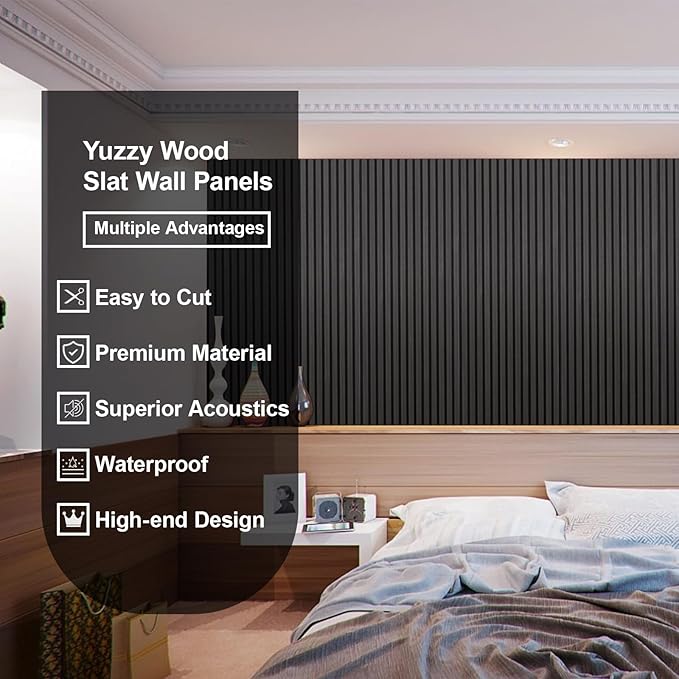 Yuzzy Wood Panels for Wall and Ceiling (4 PCS)