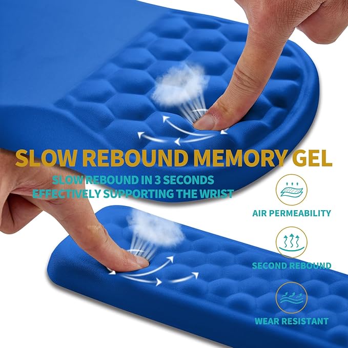 Hokafenle 2 in 1 Ergonomic Mouse Pad Wrist Support & Wrist Rest