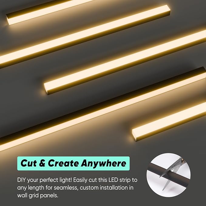GZBtech Flexible LED Recessed Strip Light