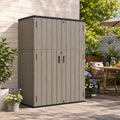ADDOK 57 Cu.Ft Outdoor Storage Shed,Resin Storage Cabinet with Floor