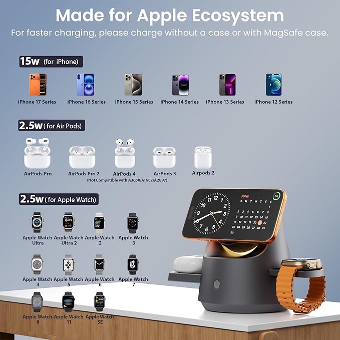 3 in 1 Wireless Charging Station